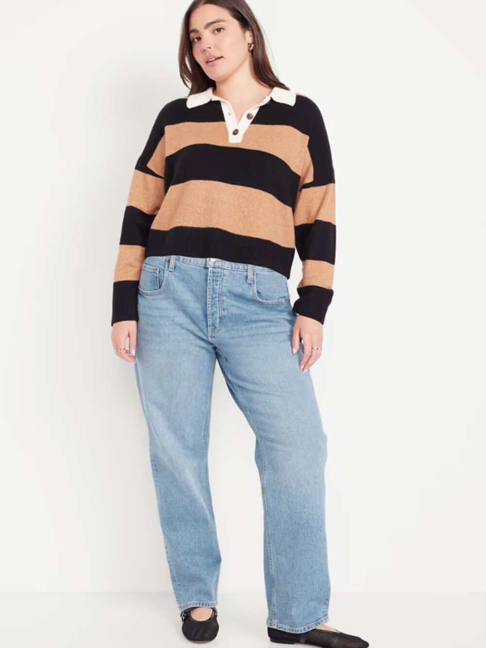 Old Navy Mid-Rise Slouchy Straight Boyfriend-like jeans